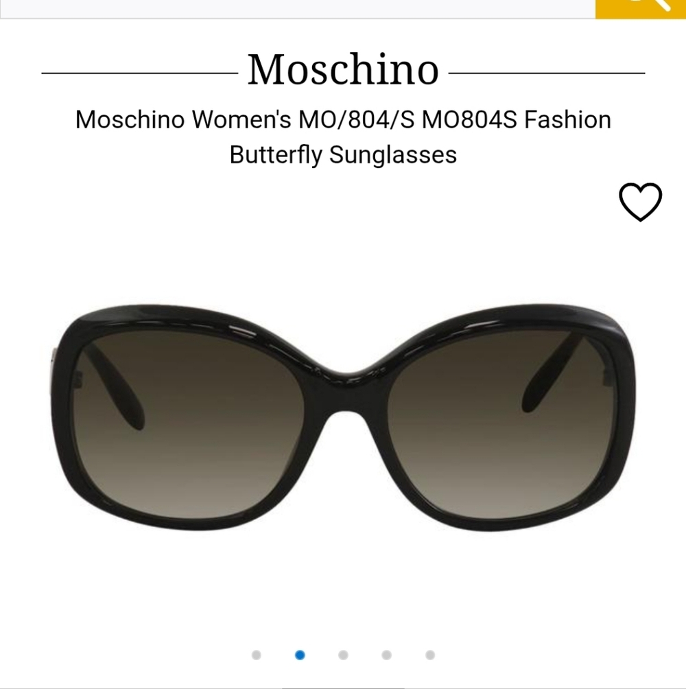 Moschino Tortoise Shell Butterfly Sunglasses